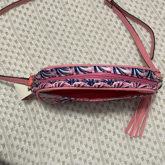 NWT Simply Southern Scallop Chaincross Pink and Blue Women's Crossbody Bag - Picture 8 of 15